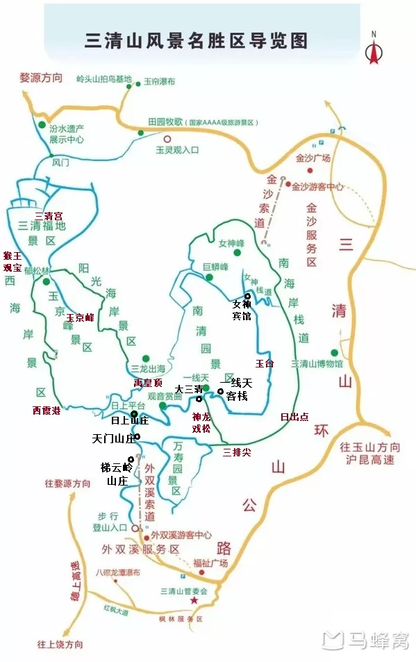 三清山游览线路图(三清山最轻松游览线路)